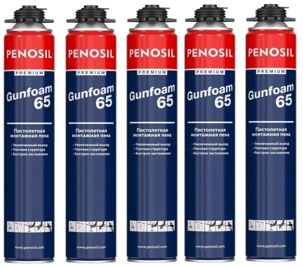 ПЕНА PENOSIL PREMIUM 65 GUNFOAM ПРОФ 870 МЛ